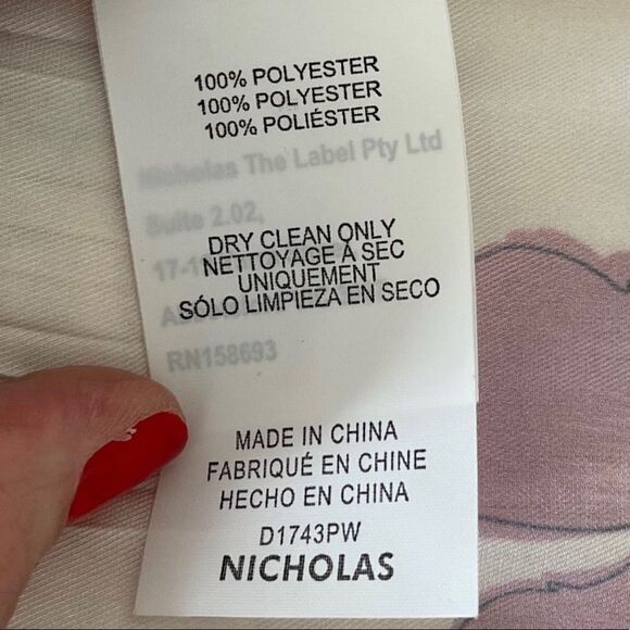 NICHOLAS Pleated Prairie Floral Belted Midi Dress - Picture 13 of 15